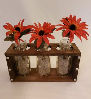 Decorative Glass Bottle Planter