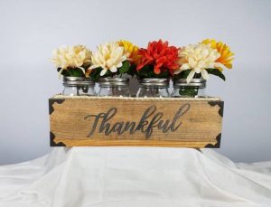 Thankful Decorative Wood Centerpiece